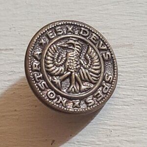 Nostra Es Devs Spes Vintage Brass Garment Button
